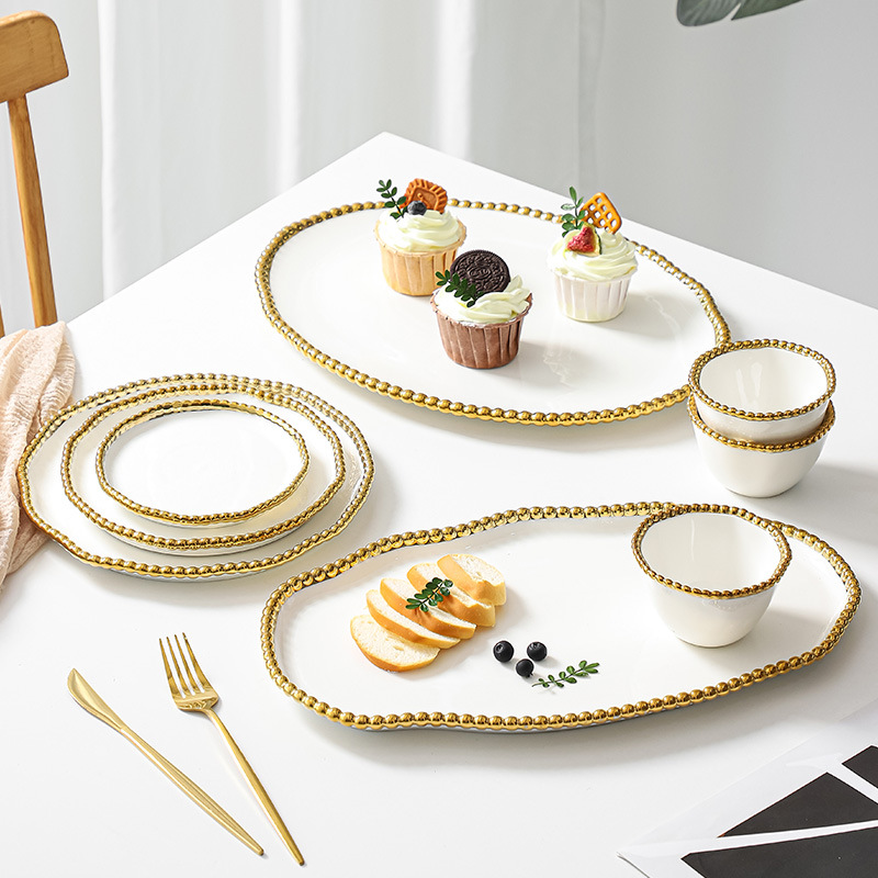 Home Cooking Dishes - Stile europeo Phnom Penh Bead Dot