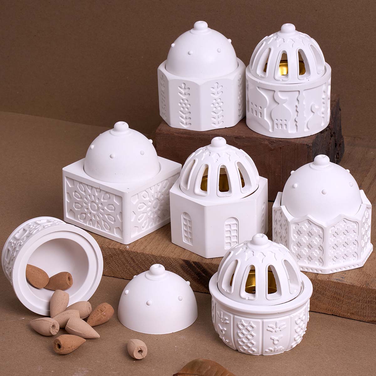 Idli Steamer Mold - Barattolo di candela rotondo in rilievo