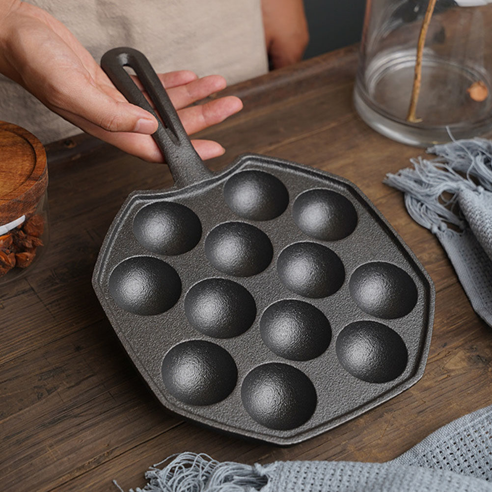 Takoyaki Pan Cast - 1 pezzo di padella premium in