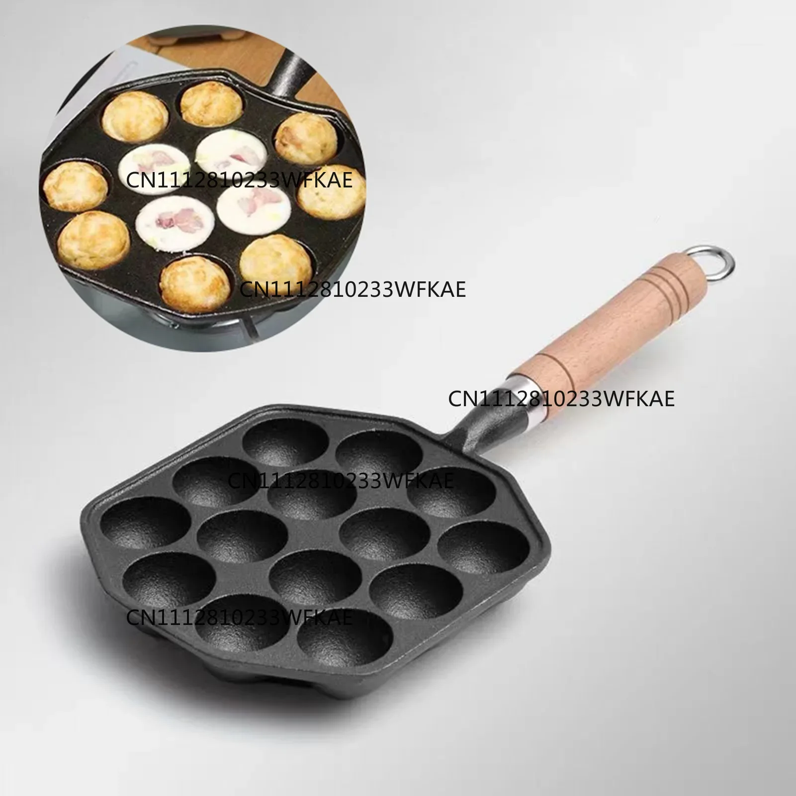 Takoyaki Pan Cast - Padella antiaderente in ghisa per Takoyaki