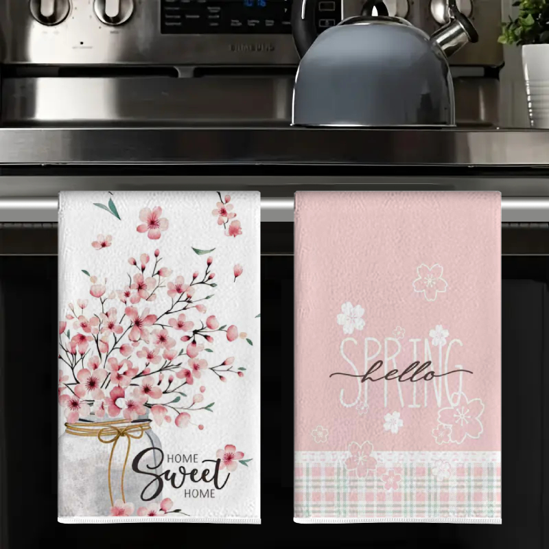 Set di 4 strofinacci da cucina - Home Cooking Is The Best recensione e prezzo
