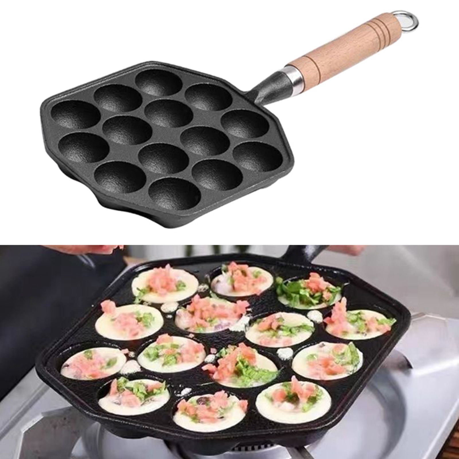 Stampo per Polpette di Polpo F - Takoyaki Pan Cast recensione e prezzo