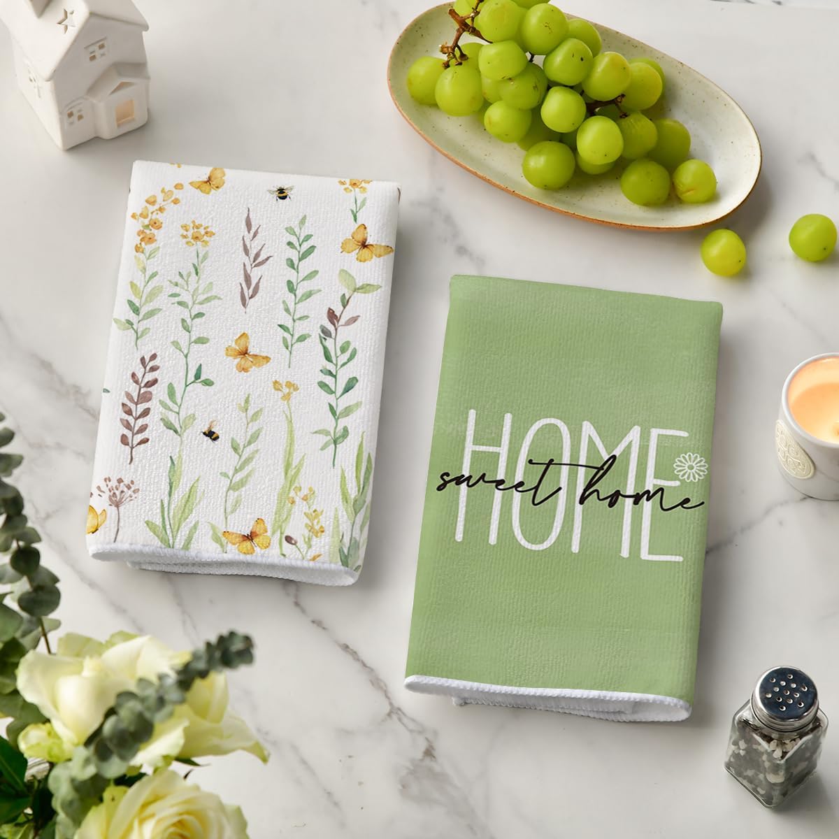 Set di 4 strofinacci da cucina - Home Cooking Is The Best recensione e prezzo