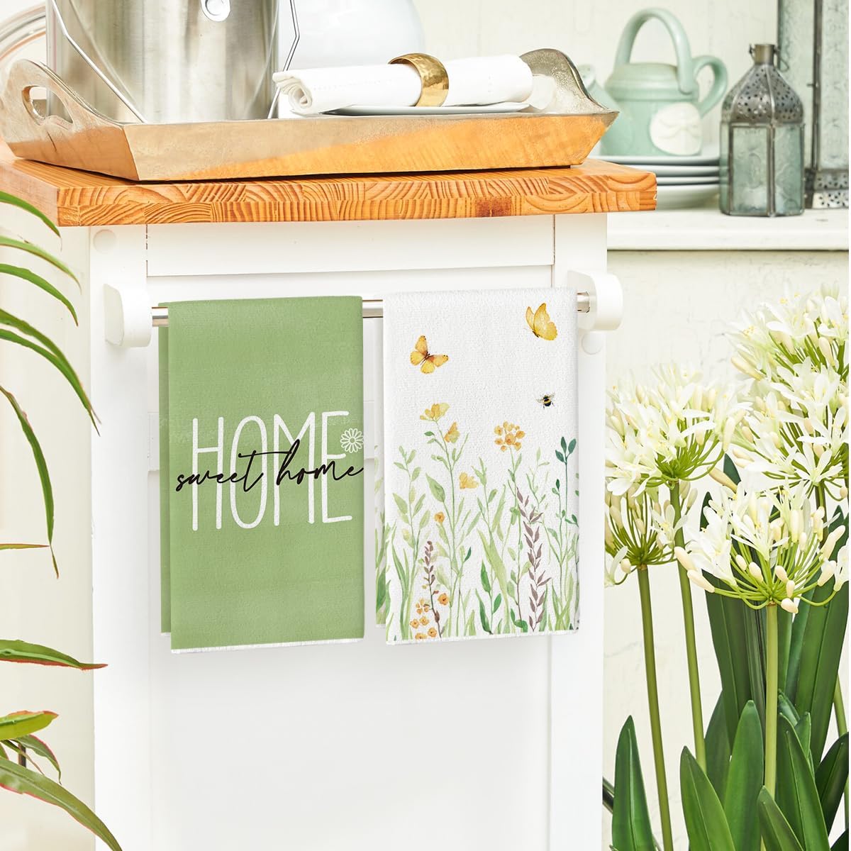 Set di 4 strofinacci da cucina - Home Cooking Is The Best recensione e prezzo