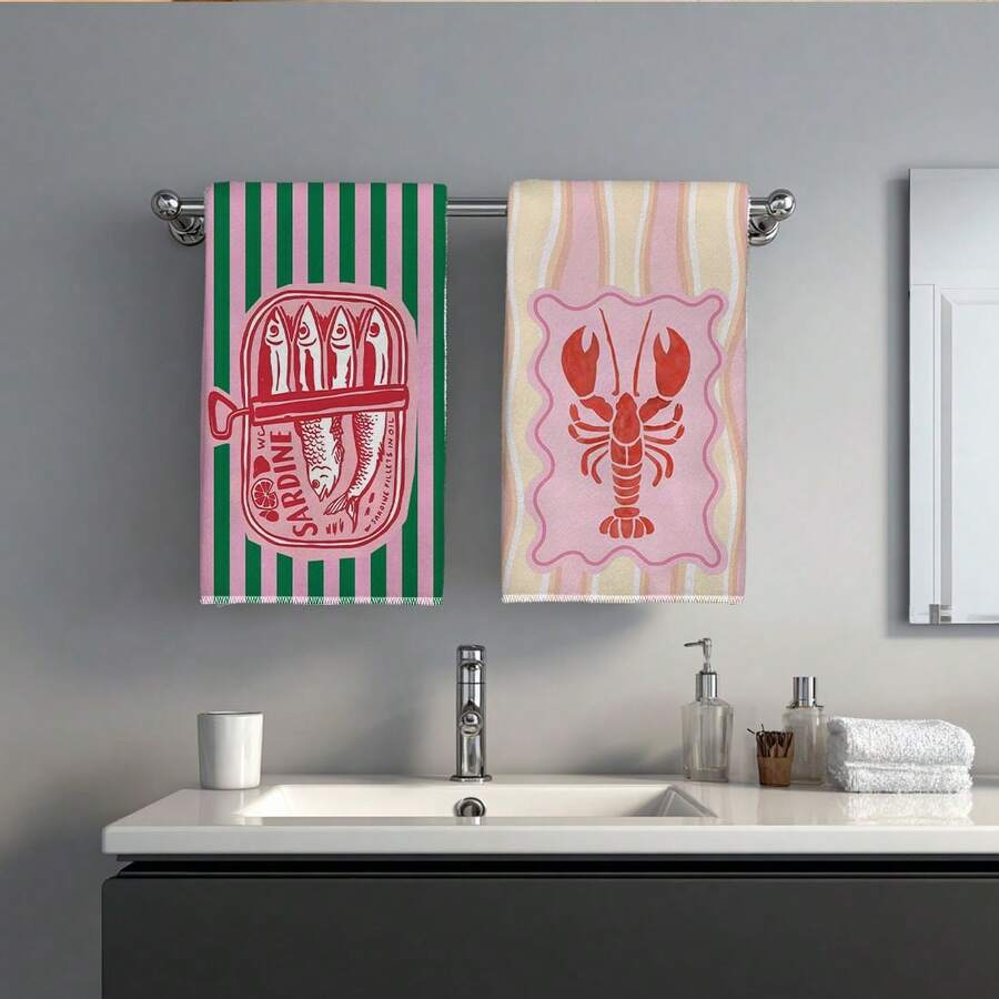 Set di 2 strofinacci da cucina - Home Cooking Is The Best recensione e prezzo