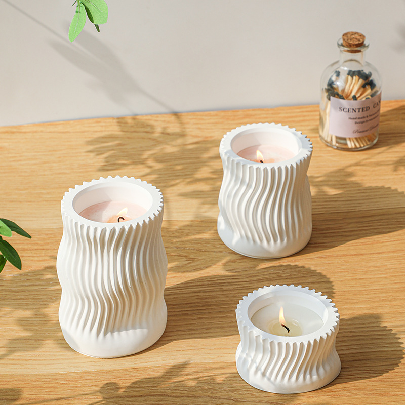 Wave Striped Candle Cup Clay s - Idli Steamer Mold recensione e prezzo