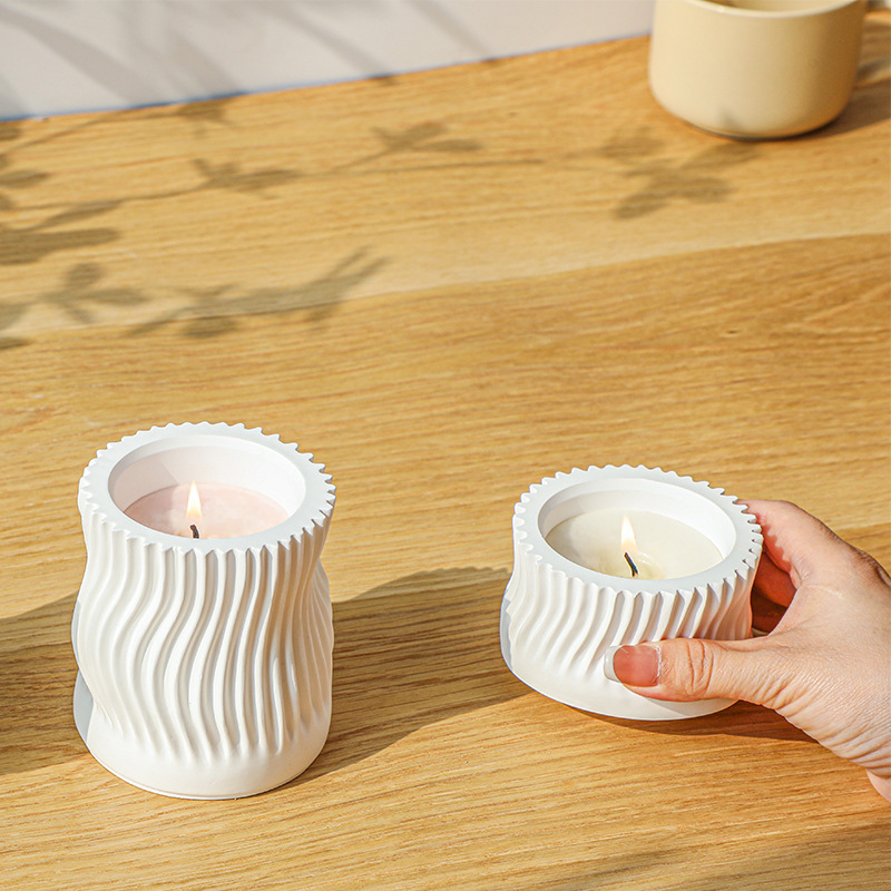 Wave Striped Candle Cup Clay s - Idli Steamer Mold recensione e prezzo