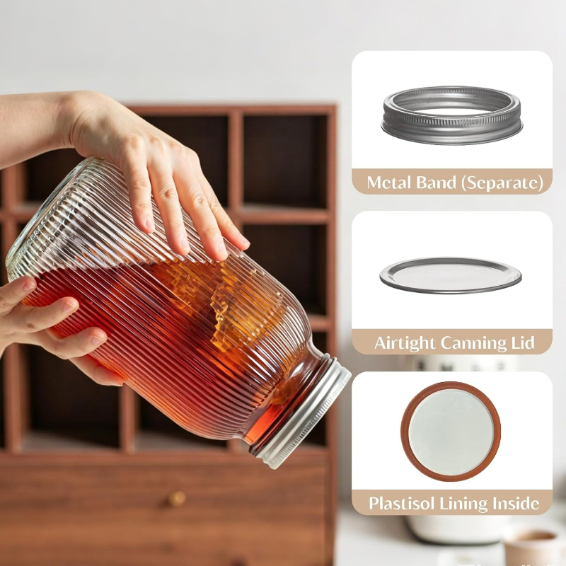 2 Barattoli in Vetro a Bocca L - Fermentation Crock recensione e prezzo