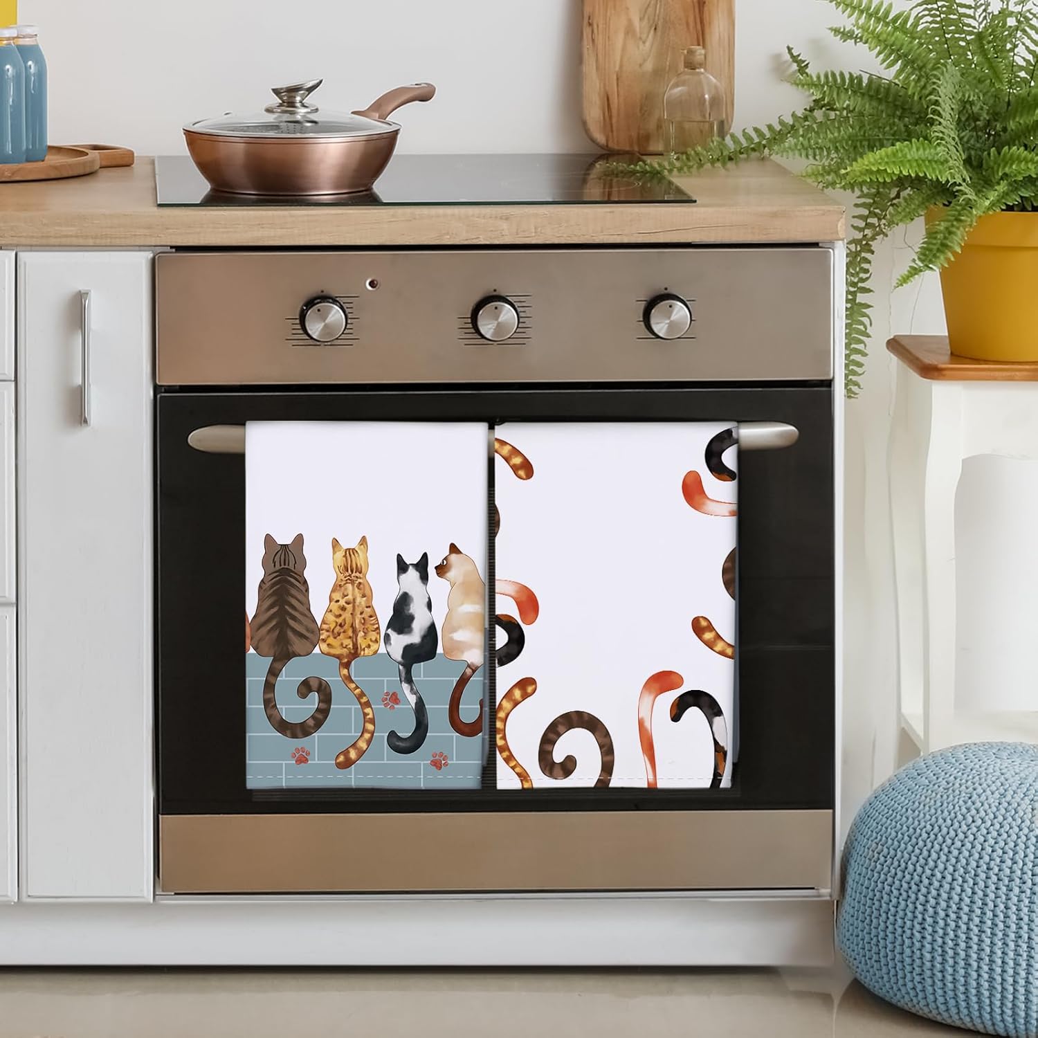 Set di 4 strofinacci da cucina - Home Cooking Is The Best recensione e prezzo